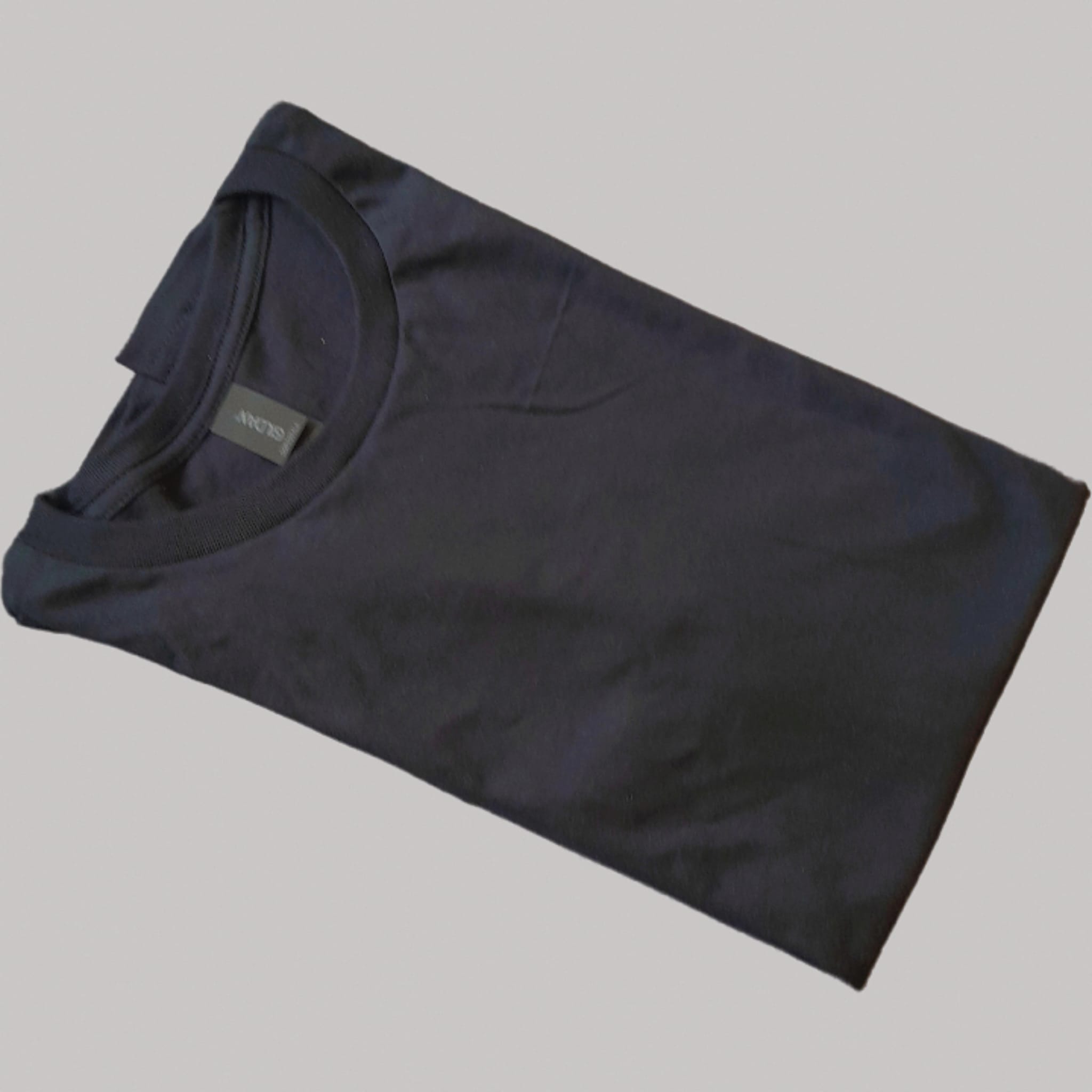 Men's Round Neck Black T- Shirt - Image 2