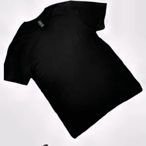 Men's Black Round-Neck T-Shirt -Premium Cotton