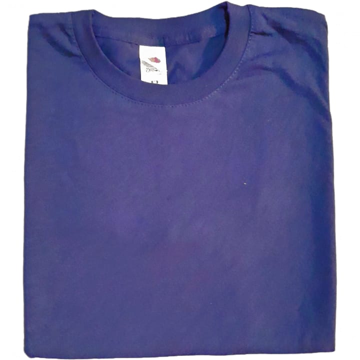 Men's Blue Round-Neck T-Shirt - Image 2