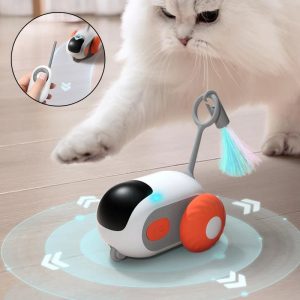 Interactive Remote Control Cat Car Toy - Automatic Moving Pet Toy with USB Charging