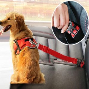Pet Car Seat Belt - Adjustable Dog & Cat Safety Harness Clip for Car Travel