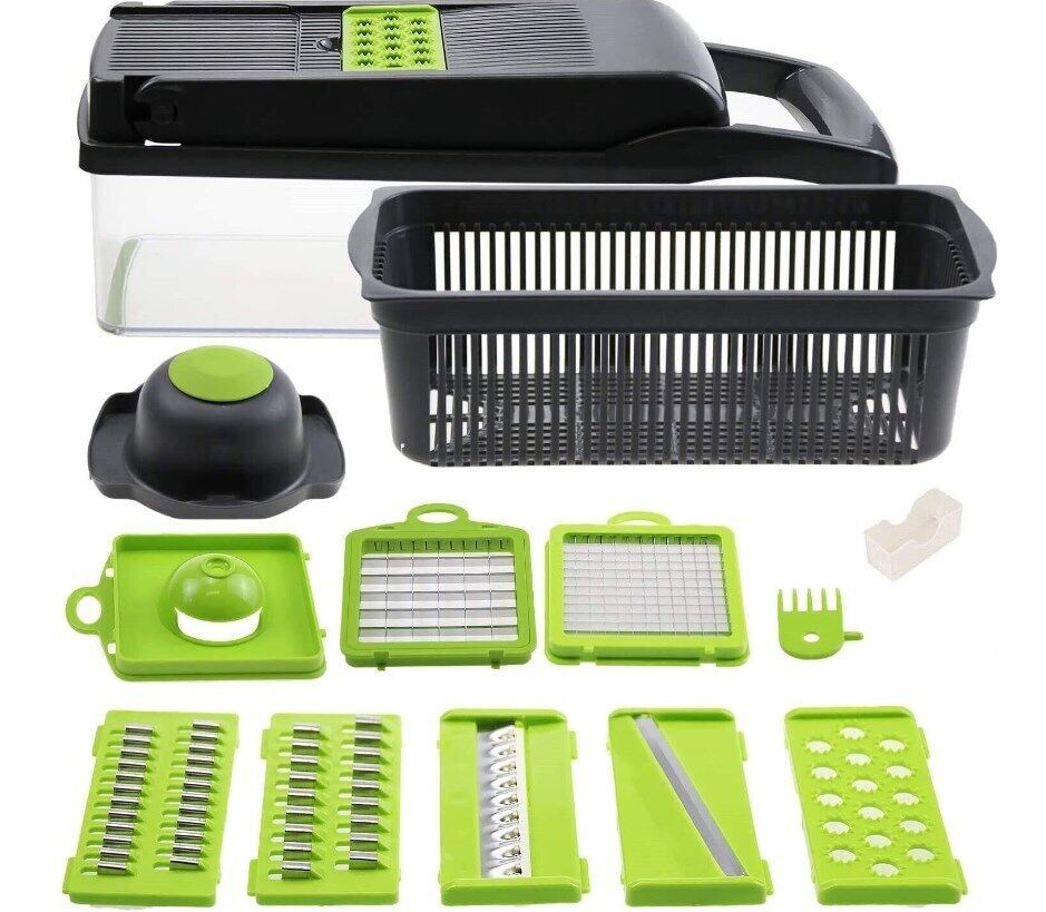 15 In 1 Multi- Function Vegetable Chopper. Food Slicer, Dicer, Cutter & Peeler. Kitchen Gadget for Quick Meal Prep. - Image 7