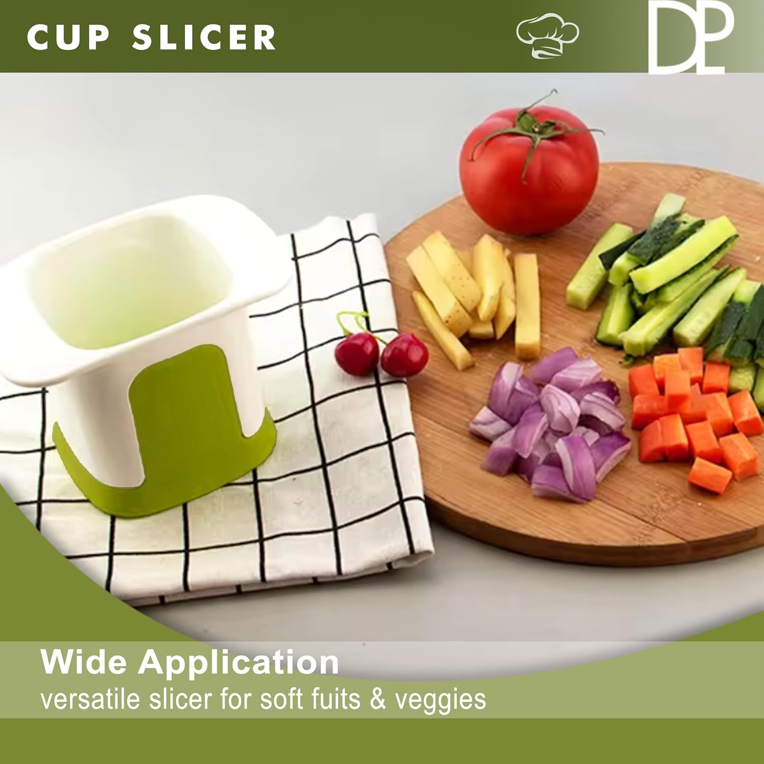 Cup Slicer Fruit, Chopping Cup And Cup Cutter For Fruits For Strawberries, Apple, Grape And Banana - Chopper Vegetable Cutter Cup, Food Slicers For The Kitchen - Image 4