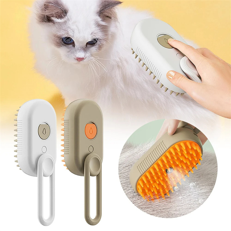 Cat Steam Brush -3 -in -1 Electric Spray Grooming Brush for Cats & Dogs - Image 7