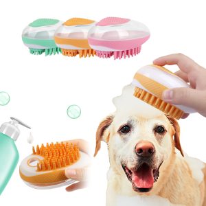 2-in-1 Pet  Bath Brush & SPA Massage Comb - Soft Silicone Grooming Brush for Pet